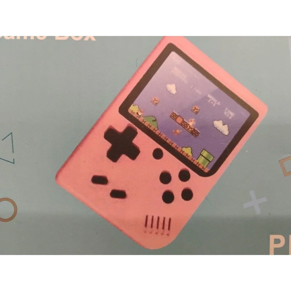 Game Box Plus Hand Held Game System Rechargeable Battery Grey Open Box 500 in 1